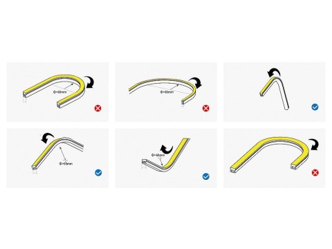 Neon LED Şerit 13mm 24V DC IP67 CRI90