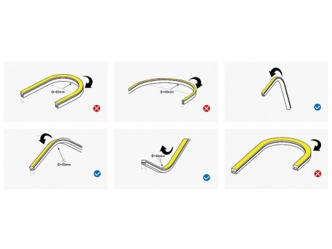 Neon LED Şerit 13mm 24V DC IP67 CRI90