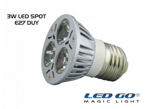 3 WATT LED SPOT AMPUL E27 DUY-MAVİ RENK-220V